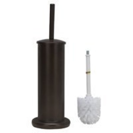 SIMPLE SPACES Simple Spaces MYY004 Toilet Bowl Brush with Stand, Round, Steel Holder MYY004